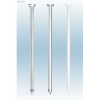 ALU DECKENHALTERUNG EXTRA LANG 120cm! FÜR WINKELSTANGE DUSCHSTANGE DUSCHVORHANGSTANGE WEISS BARRIEREFREI! UNDERSEILING OF CORNER ROD!
