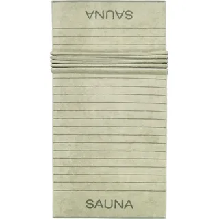 CAWÖ Balance Doubleface Saunatuch 80 x 200 cm grün