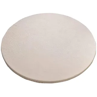XHDZSW Runde Tischdecke, Elastische Tischtuch, Non-Slip Round Tablecloth, Washable Stretch Table Cover, Tischdecke Outdoor Rund, Tischtuch (120cm,Beige)