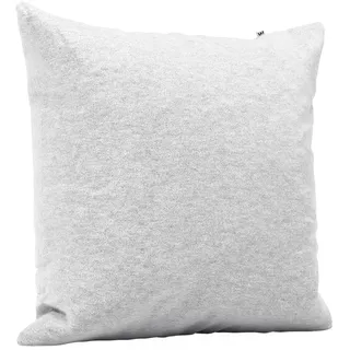 Wolkenfeld Kissenbezug Flanell 80 x 80 cm Hellgrau Melange
