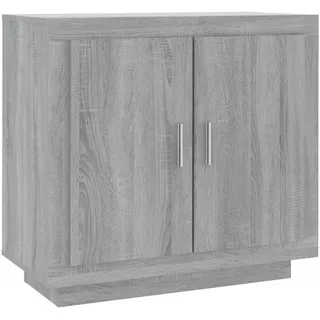 vidaXL Sideboard 80 x 75 x 40 cm Grau / Silber