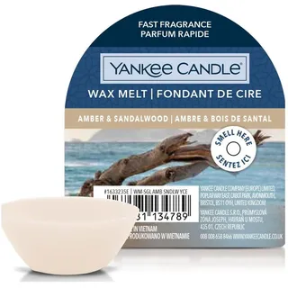 4x Yankee Candle, Duftkerzen, Duftwachsplättchen Amber & Sandalwood