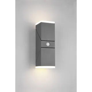 Trio Außenwandleuchte Aluminium Druckguss 28,0 cm inkl. 2x 7 Watt LED anthrazit