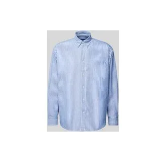 Regular Fit Freizeithemd mit Button-Down-Kragen Modell 'Ebill', Bleu, S