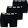 Boxershorts 3er Pack Black Black XXL