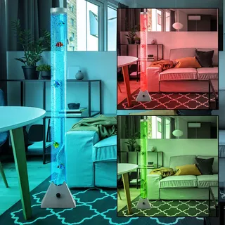 ETC Shop RGB LED Stehleuchte 120 cm mehrfarbig
