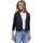 Langarm Jacke in offener Passform Blau 34