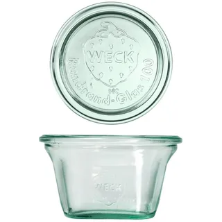 Weck Quadro 290 ml 6-teiliges Glas mit Deckel Zur Konservierung, Säften, luftdichter Aufbewahrung von trockenen Zutaten