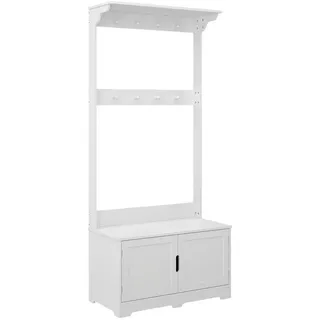 Vicco Wandgarderobe Lysa Weiß