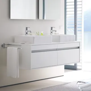 Duravit Waschtischunterschrank 2 Auszüge 140 x 42,6 x 40 cm Weiß Matt