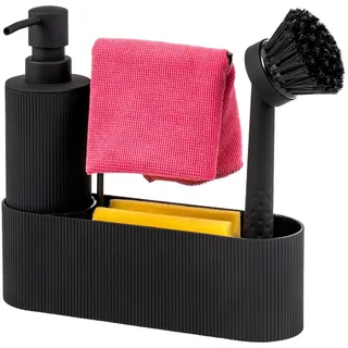 ELUNO Spülbecken-Set 22 x 24 x 6,5 cm Schwarz