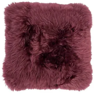 WARM & COMFY Kissen Schaffell 40 x cm Mischgewebe Violett Lila