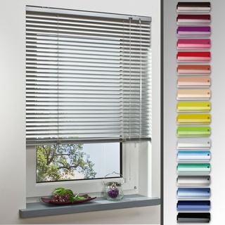 Homelia Alu-Jalousie, Aluminium-Jalousie / 090 x 160 Mint/Wand-und Deckenmontage, Rollo, Jalousie
