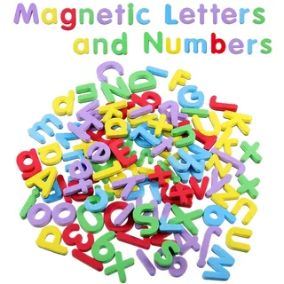 Eva Magnetbuchstaben und Zahlen für Kinder,108 Stück Magnetische Buchstaben und Zahlen Magnetbuchstaben Zahlen Alphabet Magnettafel Kühlschrank Magnete für Früherziehung Kleinkinder Lernen Mathe