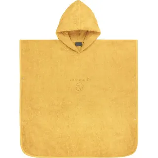 Normani Badeponcho Kinder Baumwoll Badeponcho Manama, Bio-Baumwolle, Kapuze, Schlupf, Badeponcho aus 100 % Bio-Baumwolle beige|gelb 75 x 90 cm