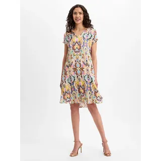 robe légère Kleid mit V-Ausschnitt, Rosa, 44
