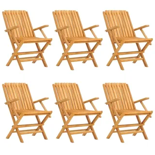 vidaXL Gartenstuhl 61 x 67 x 90 cm braun 6 St.