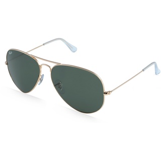 Ray-Ban RB 3025 AVIATOR Unisex-Sonnenbrille Vollrand Pilot Metall-Gestell, gold