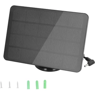 10-W-Solarpanel-Ladegerät, IP65 Wasserdichtes Tragbares Solarbetriebenes Ladegerät für Ring-Spotlight-Kamera-Akku, für Stick-Up-Cam-Akku (CSP4W-DC-B)