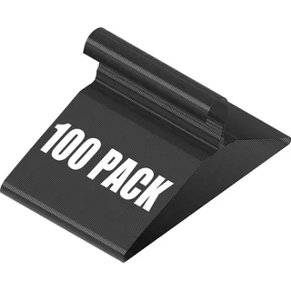 Kleiderbügel aus Metall, robust, Draht-Kleiderbügel, rutschfest, ultradünn, platzsparend, für Schrank, Hemden, Anzüge, Hosen, 40,6 cm, Schwarz, 100 Stück