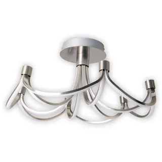 NÄVE LED Deckenleuchte "FESTOS" nickel matt, dimmbar