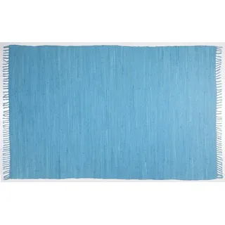 TEPGO Fleckerlteppich Dream Cotton Türkis 40 cm x 60 cm