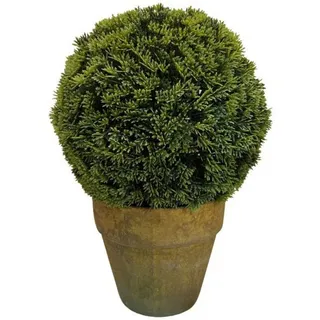 finehomegarden Dekobaum BuchsBaum Kugel im Terratopf ArtificialNatur H30cm + H35cm für Home (1 St), künstlich grün Wohnzimmer Balkon Außendekoration 2Größen wählbar grün 30 cm