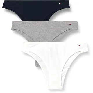 Tommy Hilfiger Damen Brazilian, Violett (Lt Grey Htr/White/Navy Rib), XL