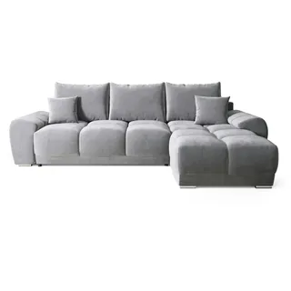 Ecksofa mit Schlaffunktion  Nubes , grau , Maße (cm): B: 290 H: 85