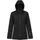 Damen Softshell Zip Hoodie Jacke Größe 4XL schwarz