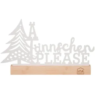 UNUS Aufsteller Tännchen Please Weihnachtsdeko aus Metall in Weiß | Gr.: onesize