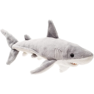 Uni-Toys - Weißer Hai - 25 cm (Länge) - Plüsch-Fisch - Plüschtier, Kuscheltier