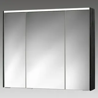 Sieper LED-Spiegelschrank KHX 90  (B x H: 90 x 74 cm, Holz, Schwarz/Weiß)