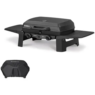 Enders® Gasgrill Urban II Camping Gasgrill 2 Brenner + Wetterschutzhülle