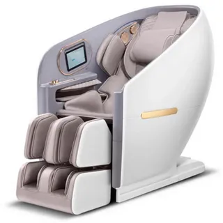 Naipo Massagesessel 4D Kunstleder 0 x 0 x 0 cm Weiß mit Aromatherapie