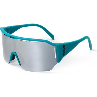 Yeaz, Unisex, Sonnenbrille, SUNVIBE Sport goggles matt green / mirror silver
