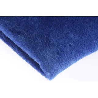 Plüsch-Strickstoff Glatt Zweiseitig, Teddy, 50x160 cm (Königsblau)