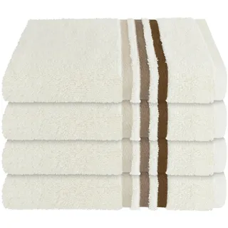 SCHIESSER Skyline Color Handtuch 4 x 50 x 100 cm creme