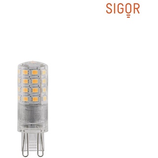 SIGOR LED Stecksockellampe LUXAR DIM, 230V, Ø 2cm / L 5.8cm, G9, 3.5W 2700K 350lm 300°, dimmbar, klar SIG-5759201