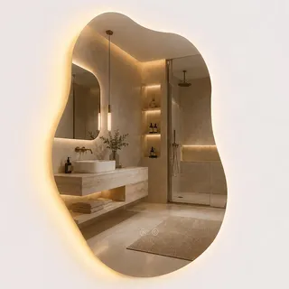 Relaxdays Welle 800 x 520 mm Silber