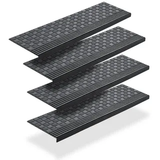 BigDean Stufenmatte 65 x 25 cm Schwarz