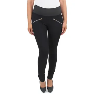 Sotala Damen Skinny Röhren Jeggings Treggings Leggings Hose Stoffhose Hüfthose Stretchhose Schwarz - 36