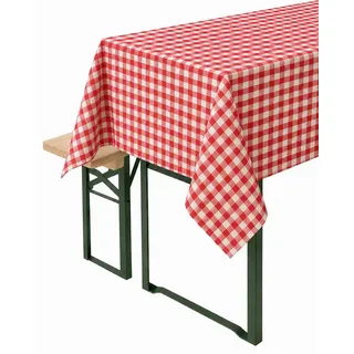 texpot Tischdecke kariert Landhausstil Bauernkaro 100% Baumwolle (1-tlg) rot Quadratisch | 40 cm x 40 cm
