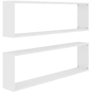 vidaXL Wandregal 100 x 15 x 30 cm Weiß