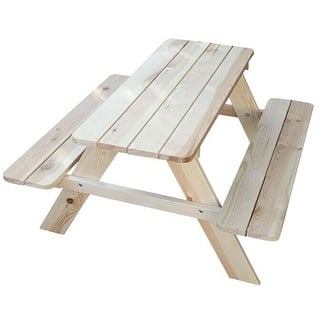 Promadino Kinder-Picknicktisch  (L x B x H: 90 x 90,7 x 49 cm, Holz)
