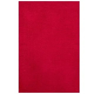 Quantum Interior Badematte Chenille ca.60x90cm, Badteppich, Teppich für Badezimmer, Duschvorleger rutschfest waschbar, saugfähiger Microfaserteppich (Pink)