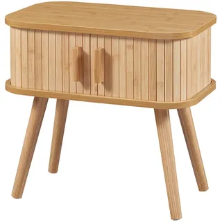 [en.casa] Nachtschrank Nordkapp 48 x 30 x 45 cm Beige