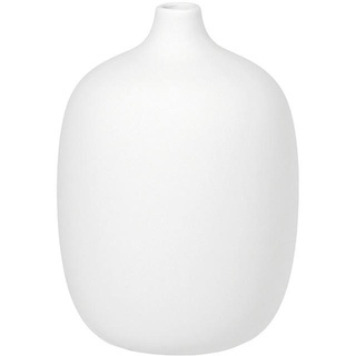 Blomus Vase Ceola, Weiß, Keramik, bauchig, 18.5 cm, Dekoration, Vasen, Keramikvasen