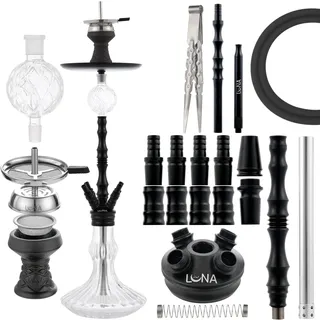 Luna Shisha Komplettset – Bigima Schwarz