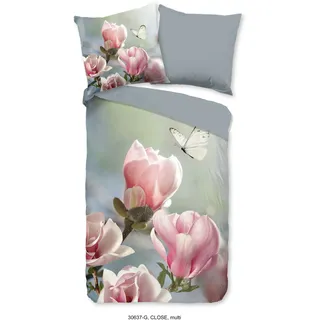 Good Morning Wendebettwäsche Floral Baumwolle Mehrfarbig 155 x 220 cm + 80 x 80 cm